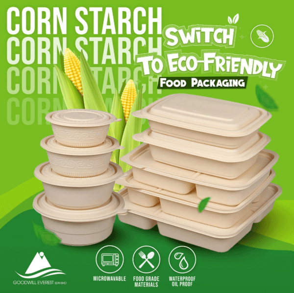 Corn-Starch Cutlery Set (100 pcs)