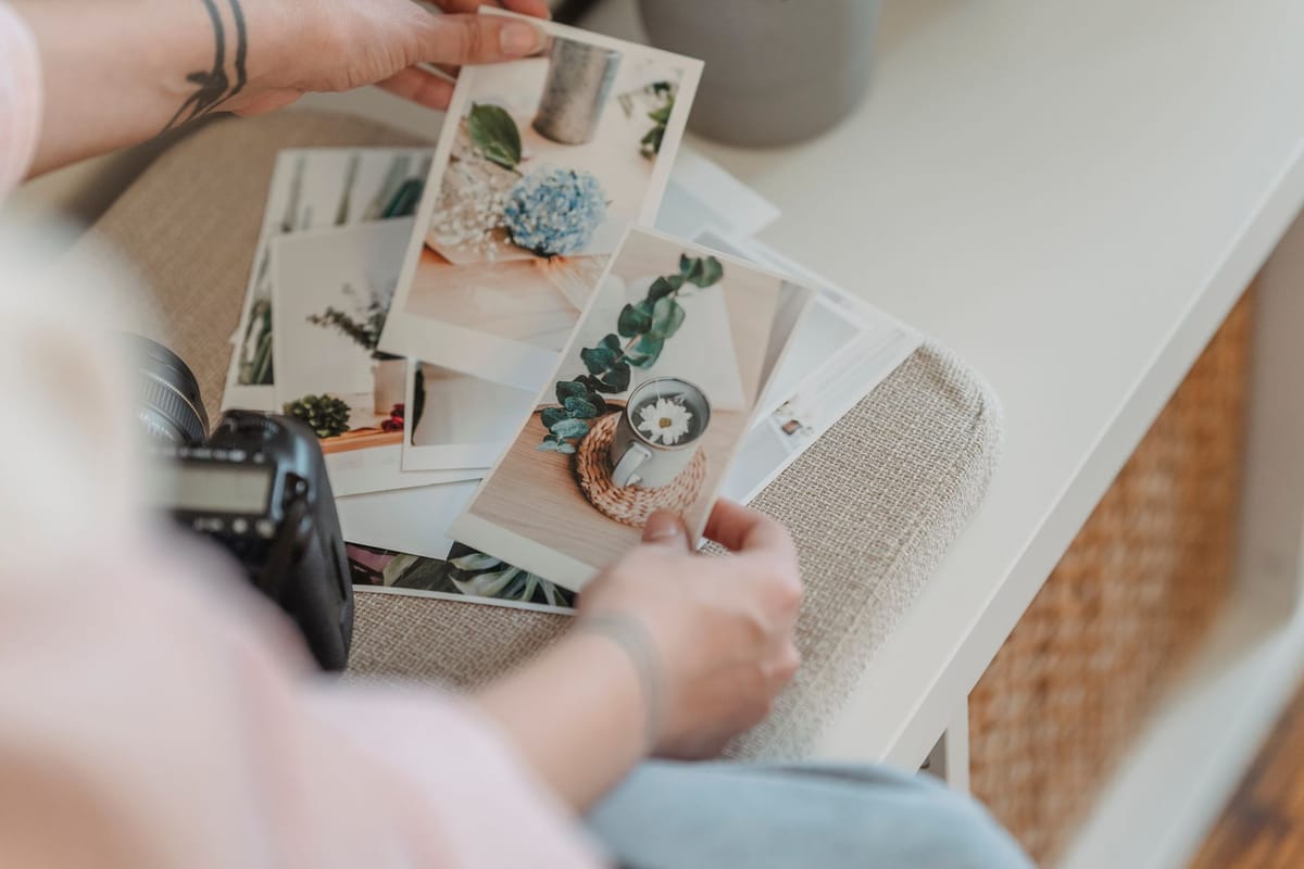 A high-quality photo print close up