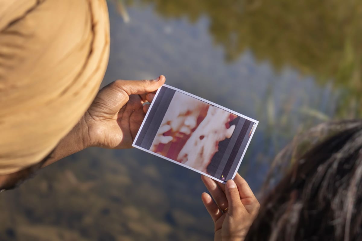A designer checking image resolution on screen