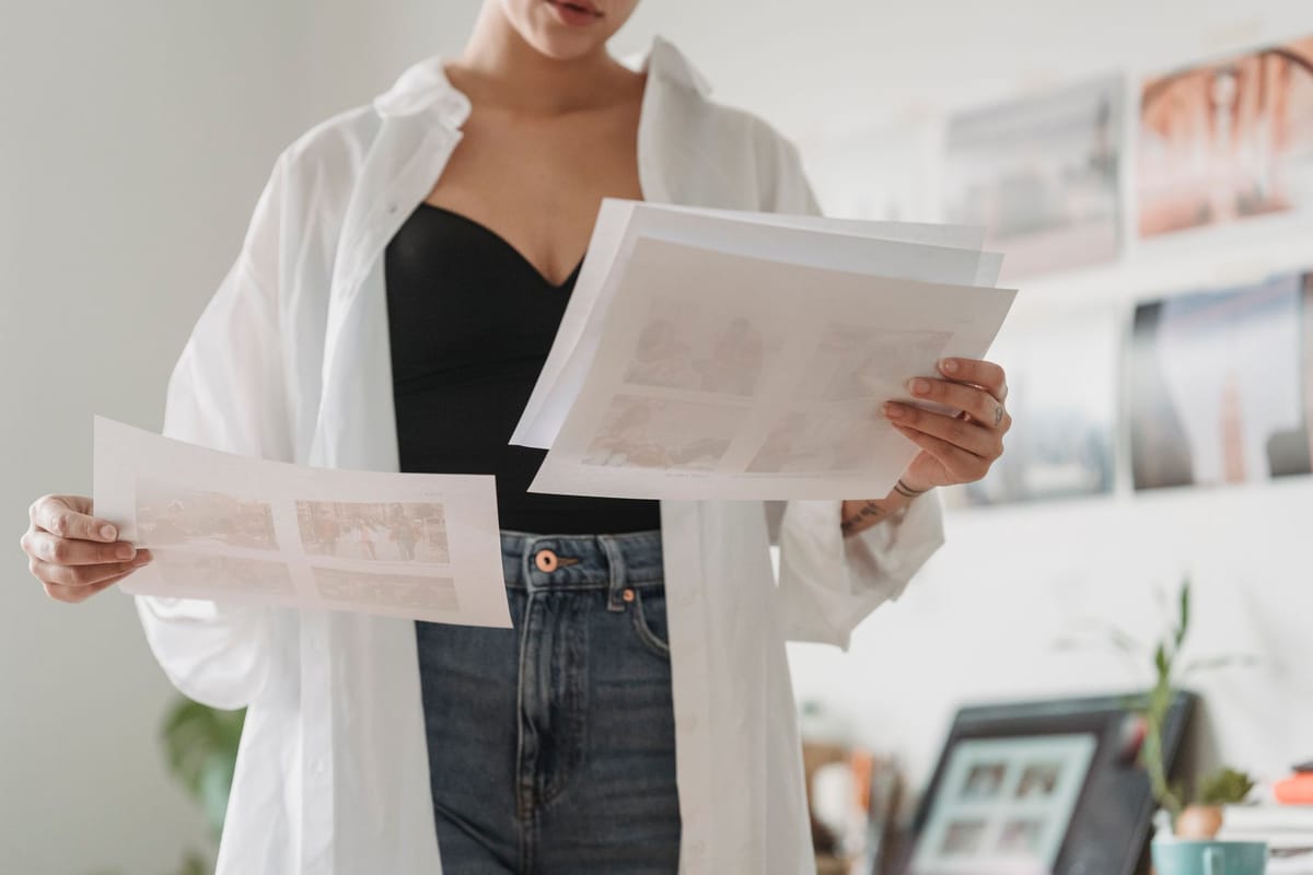 Reviewing a print proof for errors