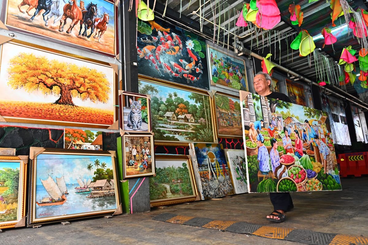 A gallery-wrapped canvas print