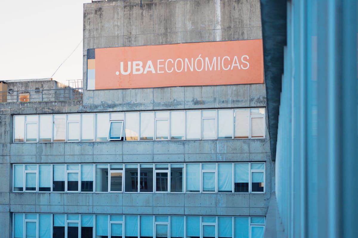 A large-format banner on a building façade