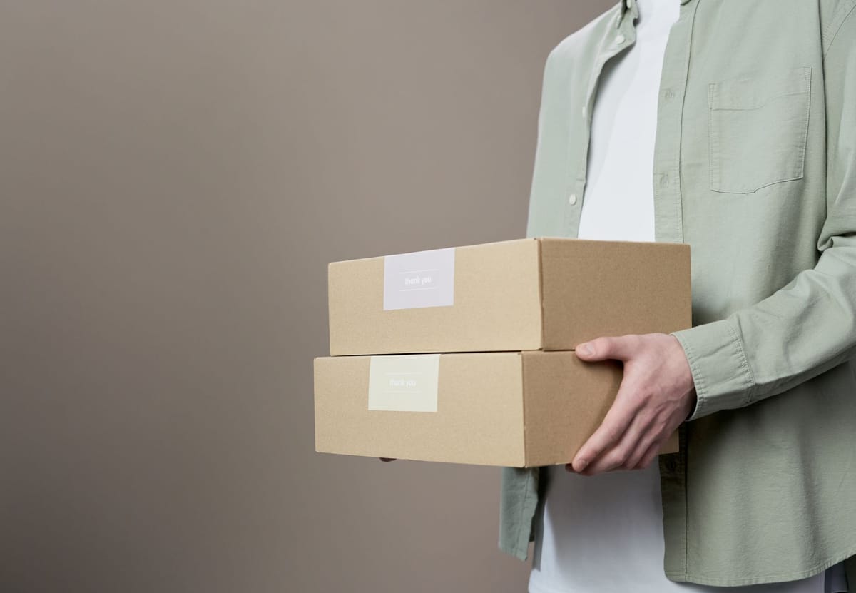 An eco label on compostable packaging